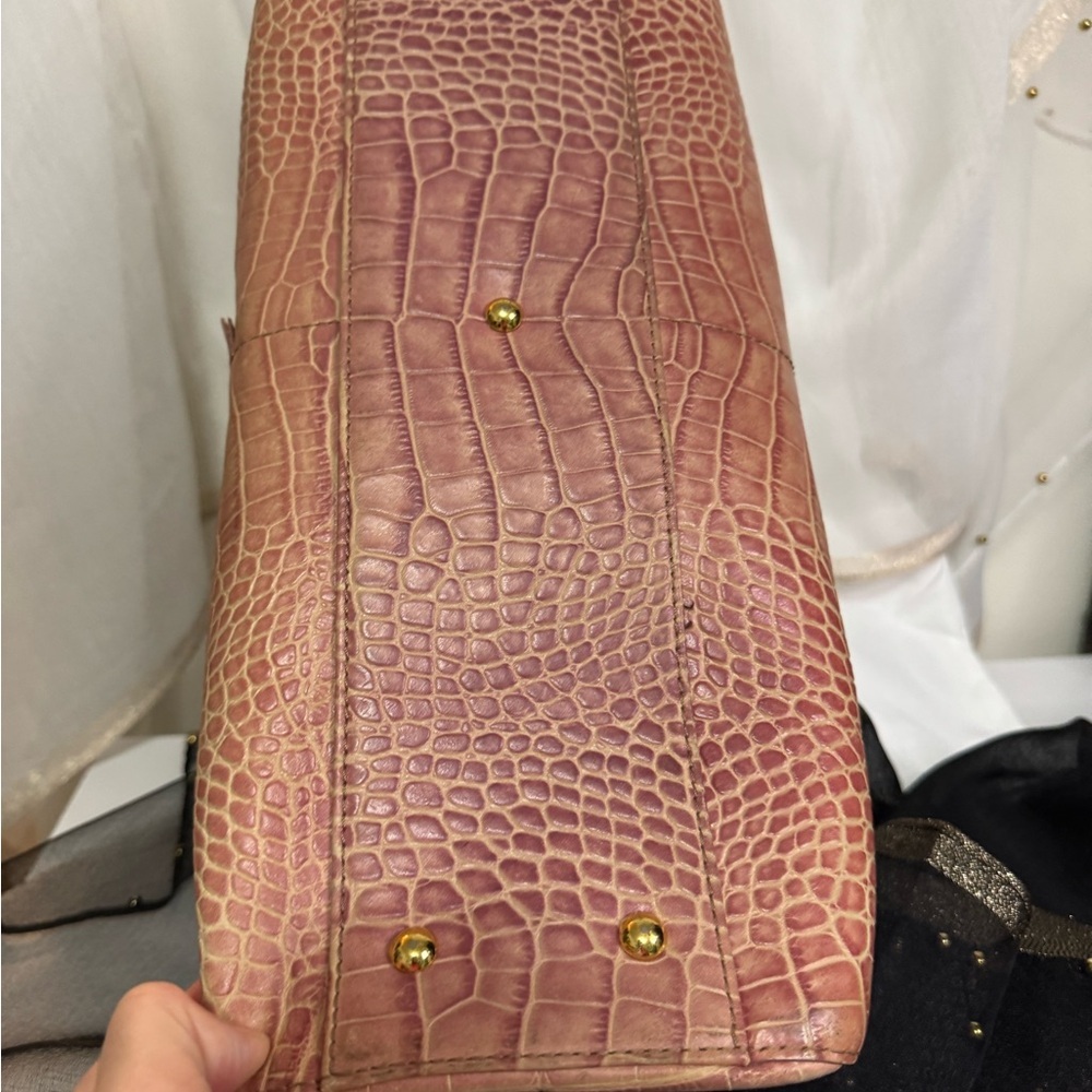 MCM Chic Pink Crocodile-Embossed  Bag - Picture 9 of 15